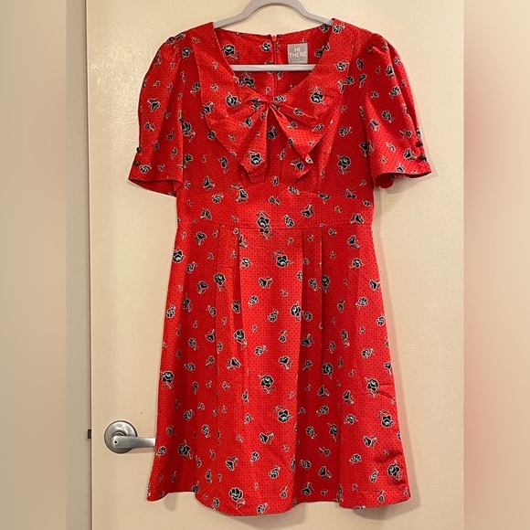 HI THERE from KAREN WALKER by ANTHROPOLOGIE OC Floradot Dress - Picture 4 of 8